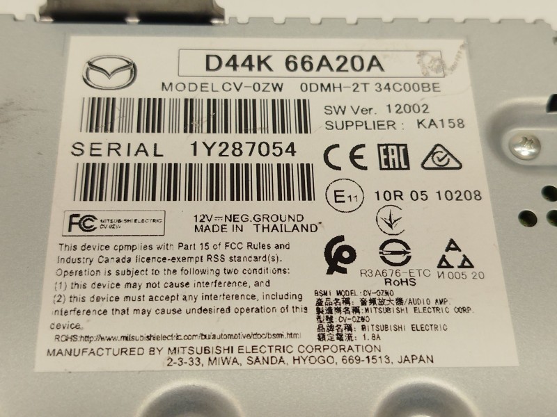 Recambio de modulo electronico para mazda 3 hatchback (bp) skyactiv-x m hybrid referencia OEM IAM D44K66A20A  