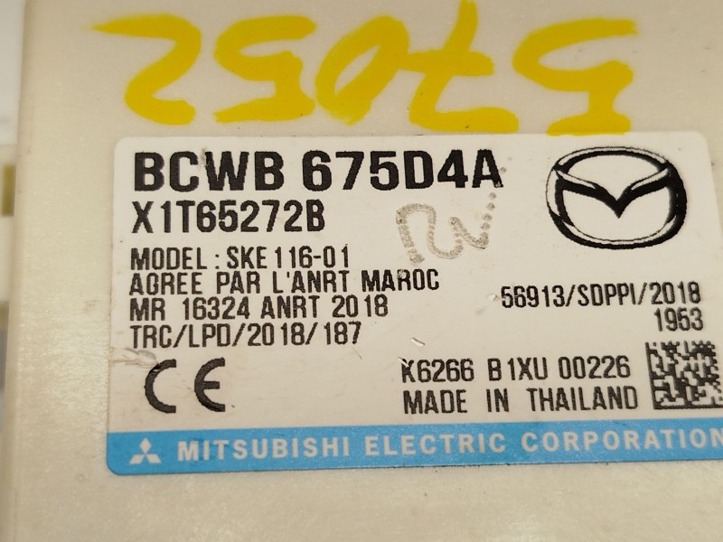 Recambio de modulo electronico para mazda 3 hatchback (bp) skyactiv-x m hybrid referencia OEM IAM BCWB675D4A  