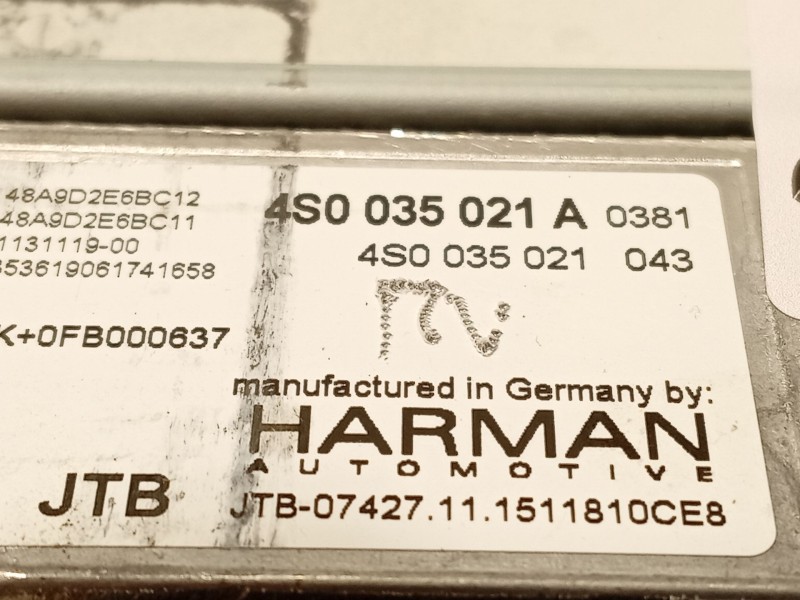 Recambio de sistema navegacion gps para audi r8 (4s3, 4sp) 5.2 fsi quattro referencia OEM IAM 4S0035021A  