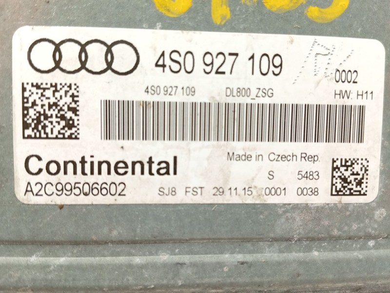 Recambio de centralita motor uce para audi r8 (4s3, 4sp) 5.2 fsi quattro referencia OEM IAM 4S0927109  A2C99506602