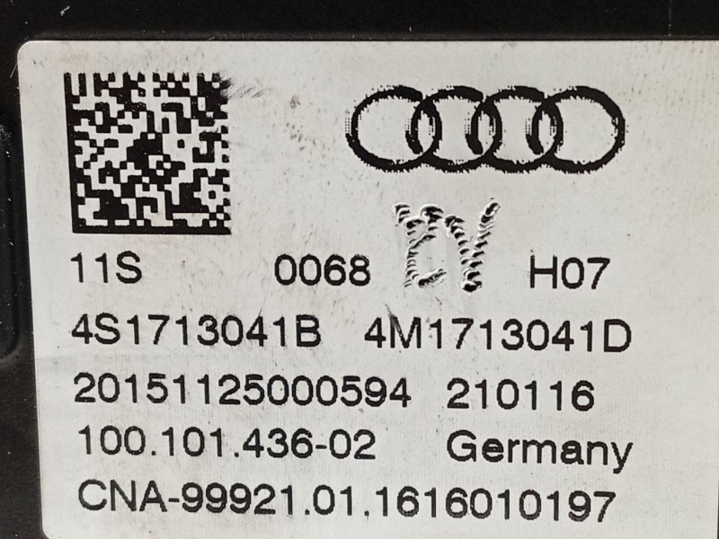 Recambio de palanca cambio para audi r8 (4s3, 4sp) 5.2 fsi quattro referencia OEM IAM 4S1713041B 4M1713041D 