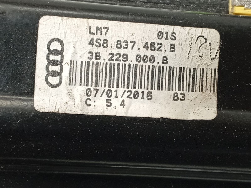 Recambio de elevalunas delantero derecho para audi r8 (4s3, 4sp) 5.2 fsi quattro referencia OEM IAM 4S8837462B 8W0959801 