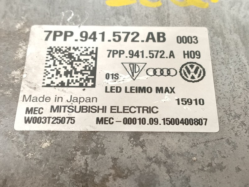 Recambio de centralita led izquierda para audi r8 (4s3, 4sp) 5.2 fsi quattro referencia OEM IAM 7PP941572AB  W003T25075