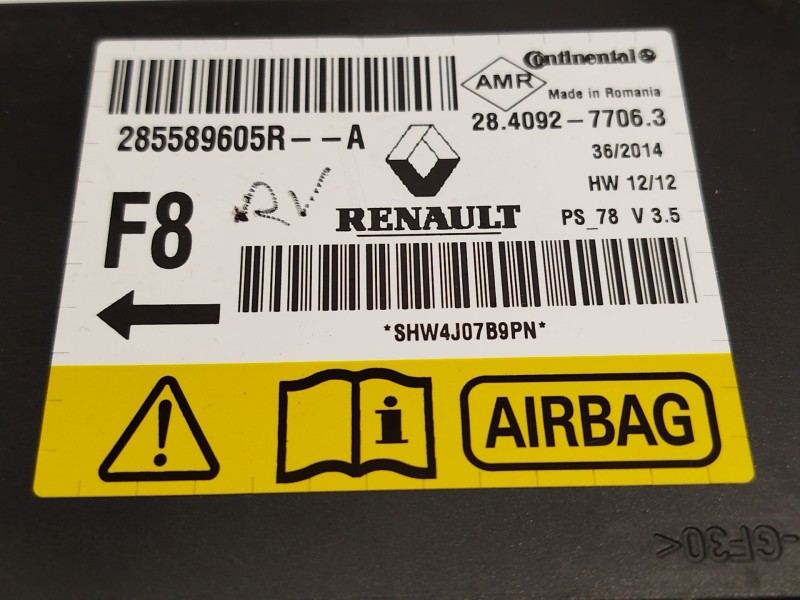 Recambio de centralita airbag para renault scénic iii (jz0/1_) 1.2 tce referencia OEM IAM 285589605R  28409277063