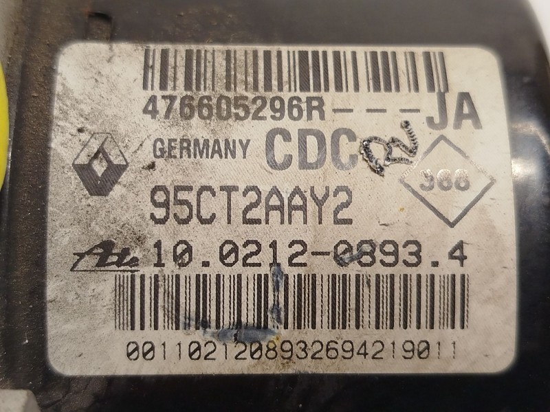 Recambio de abs para renault scénic iii (jz0/1_) 1.2 tce referencia OEM IAM 476605296R 28561258413 10021208934