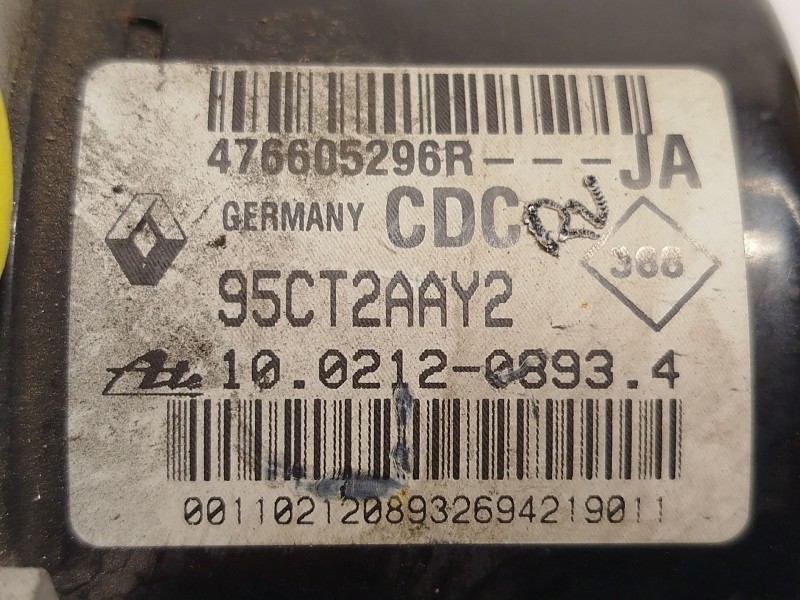 Recambio de abs para renault scénic iii (jz0/1_) 1.2 tce referencia OEM IAM 476605296R 28561258413 10021208934