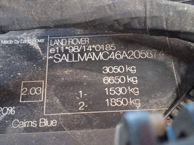 land rover range rover iii (l322) del año 2006