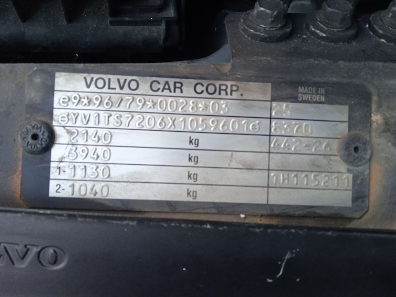 volvo s80 i (184) del año 1999