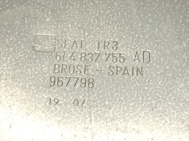 Recambio de elevalunas delantero izquierdo para seat altea (5p1) 1.9 tdi referencia OEM IAM 6L4837755AD 6L2959802A 