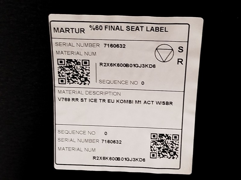 Recambio de juego asientos completo para ford tourneo courier 1.0 ecoboost referencia OEM IAM NOREF  