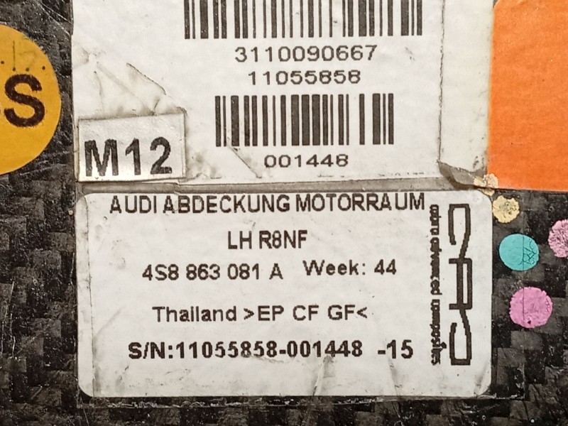 Recambio de moldura para audi r8 (4s3, 4sp) 5.2 fsi quattro referencia OEM IAM 4S8863081A  
