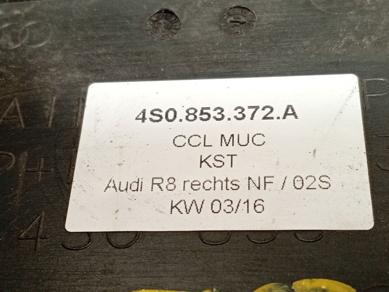 Recambio de moldura para audi r8 (4s3, 4sp) 5.2 fsi quattro referencia OEM IAM 4S0853372A  