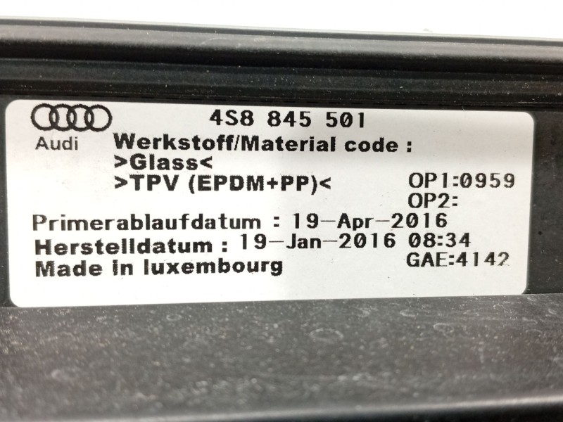 Recambio de luna trasera para audi r8 (4s3, 4sp) 5.2 fsi quattro referencia OEM IAM 4S8845501 4S8845501NVB 
