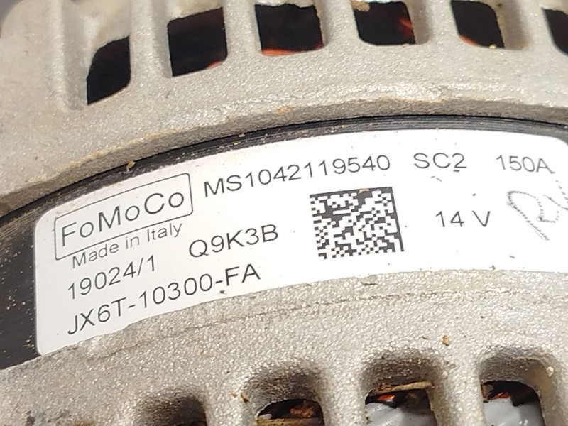 Recambio de alternador para ford tourneo courier 1.0 ecoboost referencia OEM IAM JX6T10300FA 2198947 MS1042119540