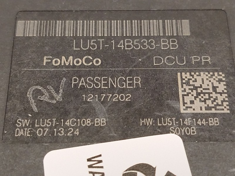 Recambio de centralita confort para ford tourneo courier 1.0 ecoboost referencia OEM IAM LU5T14B533BB 2804114 