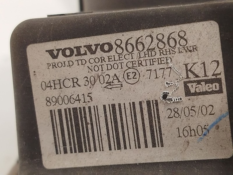 Recambio de faro derecho para volvo s80 i (184) 2.5 tdi referencia OEM IAM 8662868  89006415