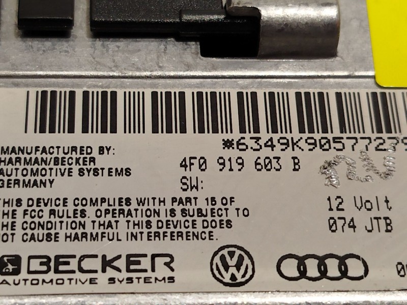 Recambio de pantalla multifuncion para audi a6 c6 (4f2) 2.0 tdi referencia OEM IAM 4F0919603B  