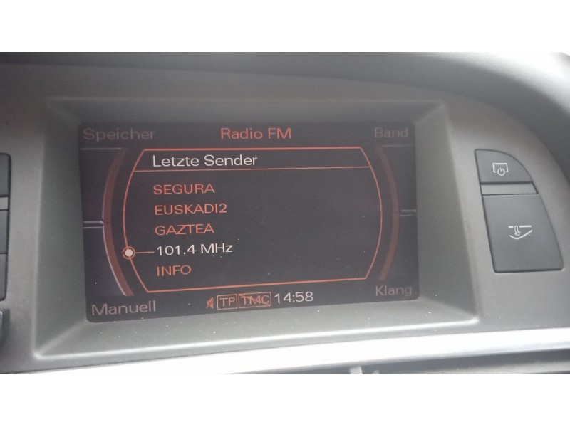 Recambio de pantalla multifuncion para audi a6 c6 (4f2) 2.0 tdi referencia OEM IAM 4F0919603B  