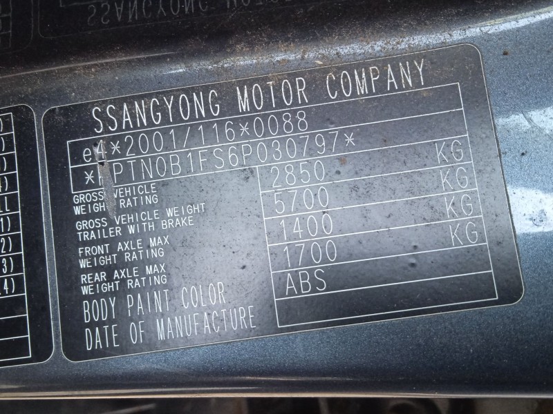 ssangyong rodius i del año 2005