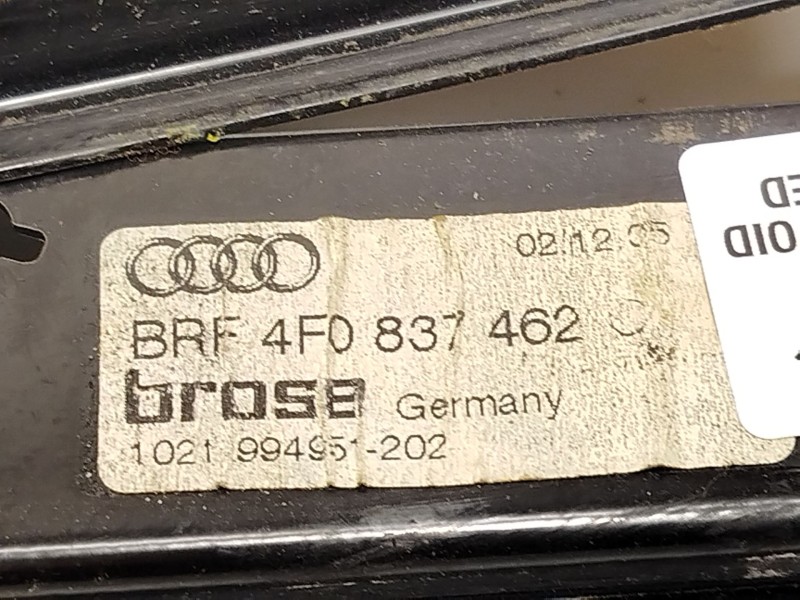 Recambio de elevalunas delantero derecho para audi a6 c6 (4f2) 2.0 tdi referencia OEM IAM 4F0837462C 4F0959802D 