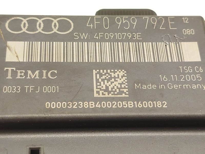 Recambio de centralita confort para audi a6 c6 (4f2) 2.0 tdi referencia OEM IAM 4F0959792E  
