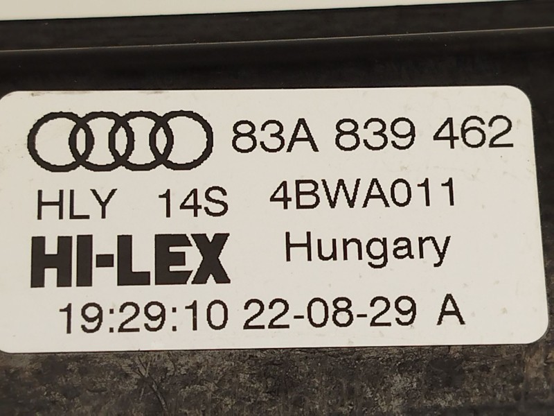 Recambio de elevalunas trasero derecho para audi q3 sportback (f3n) 35 tdi referencia OEM IAM 83A839462 5Q0959408D 
