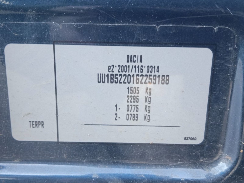 dacia sandero ii (b8_) del año 2019