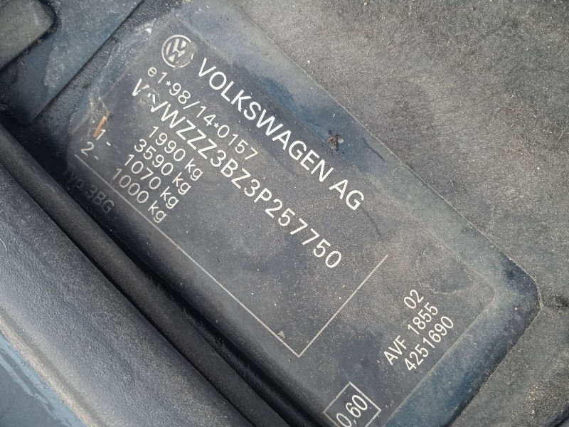 volkswagen passat b5.5 (3b3) del año 2002