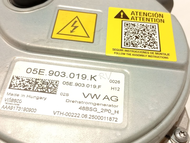 Recambio de alternador para cupra leon sportstourer (kl8, ku8, kud) 1.5 etsi referencia OEM IAM 05E903019K  