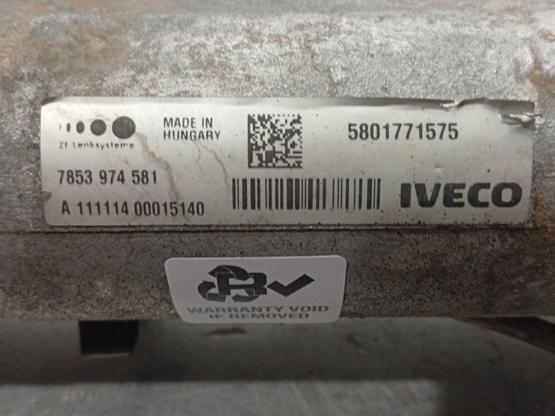 Recambio de cremallera direccion para iveco daily vi furgoneta 33s13, 35s13, 35c13 referencia OEM IAM 5801771575  7853974581