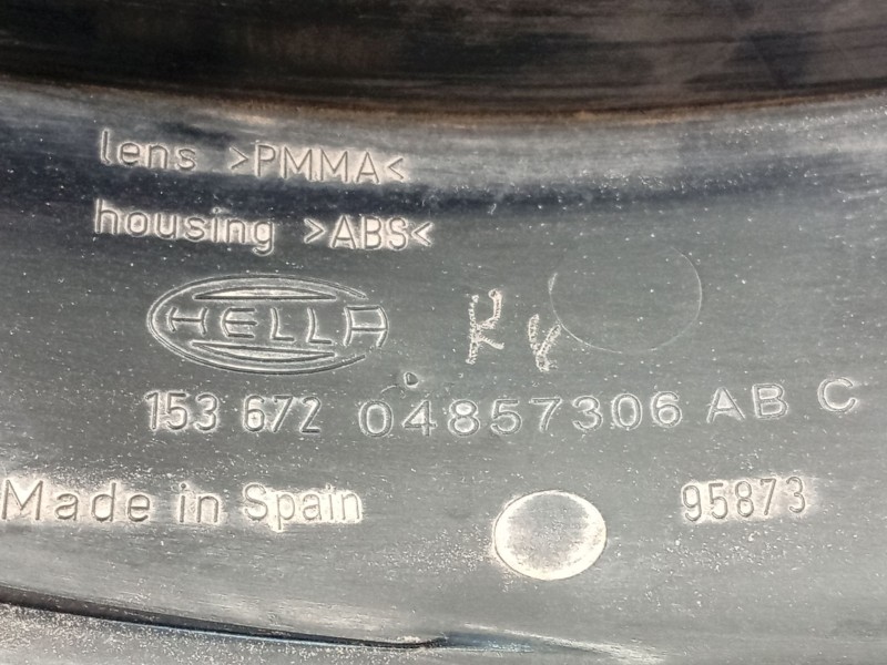 Recambio de piloto trasero derecho para chrysler voyager iv (rg, rs) 2.8 crd referencia OEM IAM 04857306AB 4857306AB 