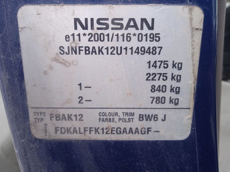 nissan micra iii (k12) del año 2003