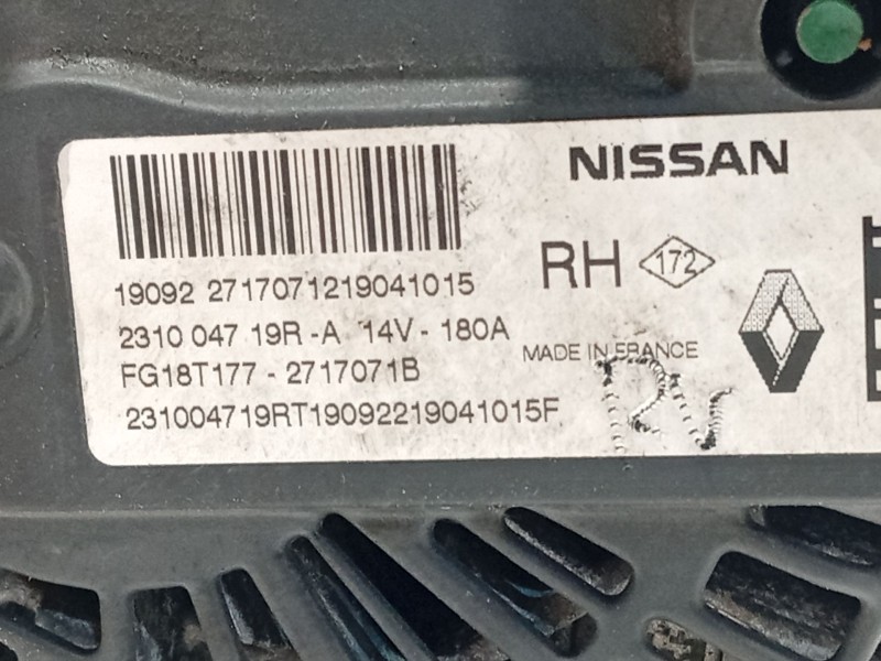 Recambio de alternador para dacia sandero ii (b8_) 1.5 dci referencia OEM IAM 231004719R  FG18T177
