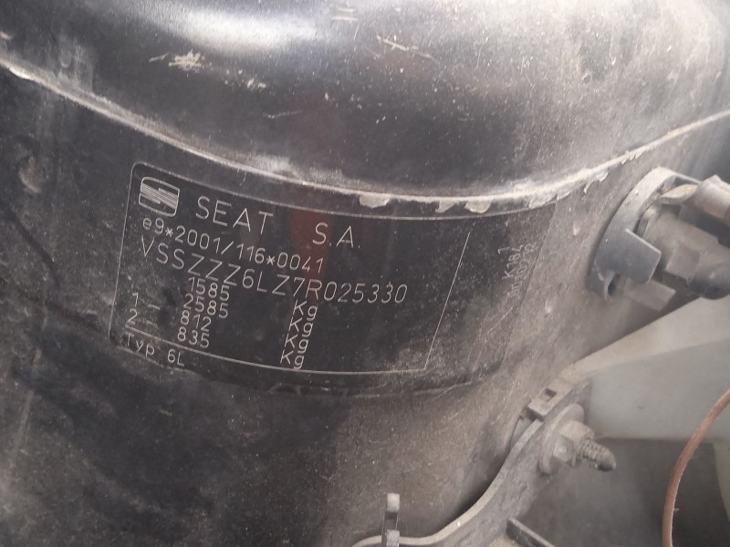 seat cordoba (6l2) del año 2006
