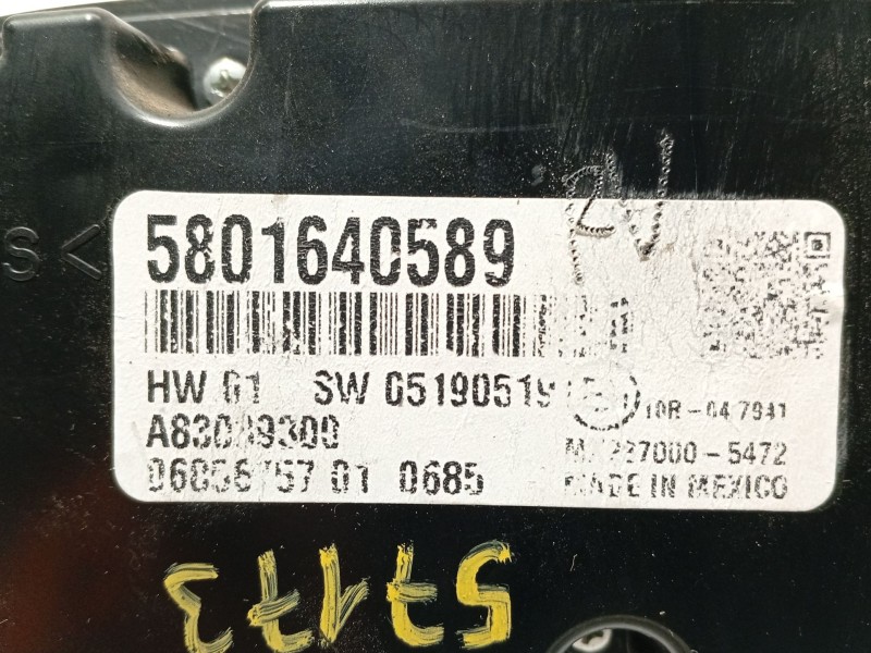 Recambio de mando climatizador para iveco daily vi furgoneta 33s13, 35s13, 35c13 referencia OEM IAM 5801640589  A83039300
