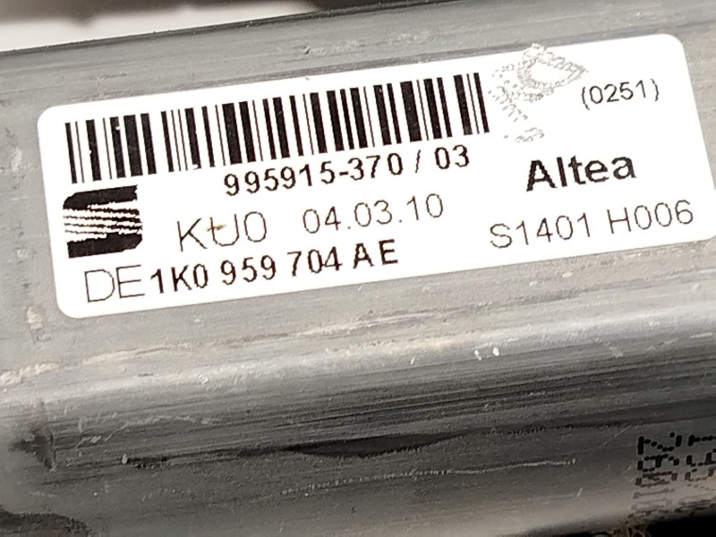 Recambio de elevalunas trasero derecho para seat altea xl (5p5, 5p8) 1.6 tdi referencia OEM IAM 1K0959704AE  99591537003
