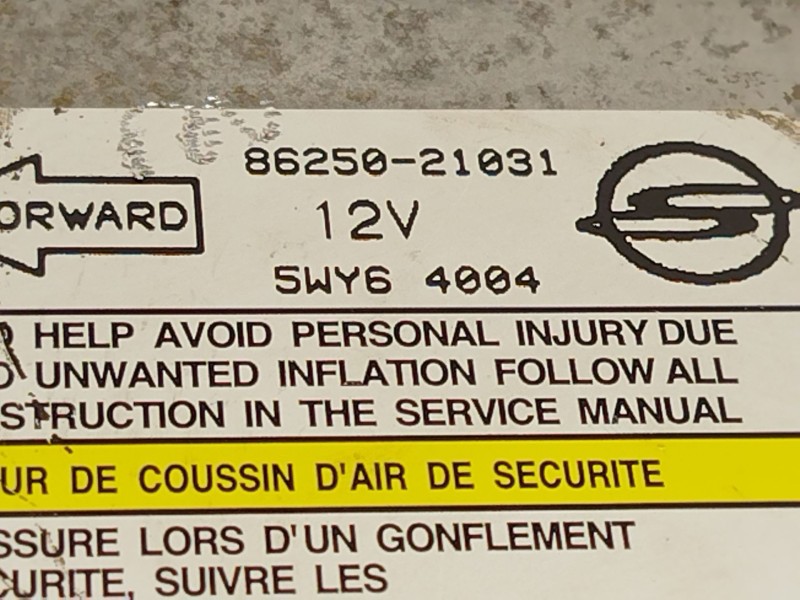 Recambio de centralita airbag para ssangyong rodius i 2.7 xdi referencia OEM IAM 8625021031  5WY64004