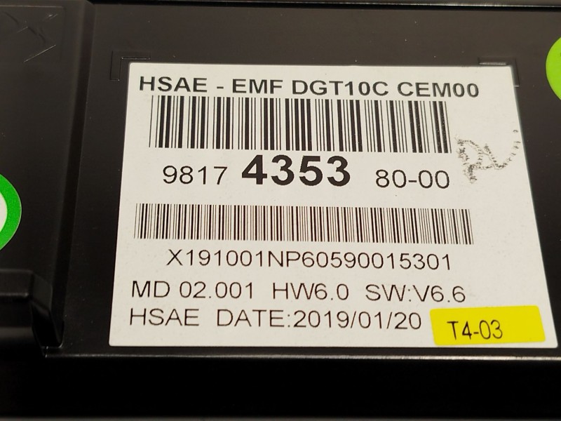 Recambio de pantalla multifuncion para peugeot 508 i (8d_) 2.0 bluehdi 150 referencia OEM IAM 9817435380  