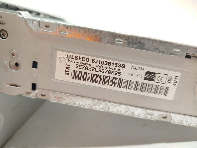 Recambio de sistema audio / radio cd para seat ibiza iv (6j5, 6p1) 1.6 tdi referencia OEM IAM 6J1035153G  