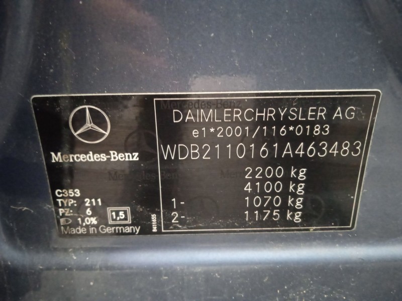 mercedes-benz clase e (w211) del año 2003