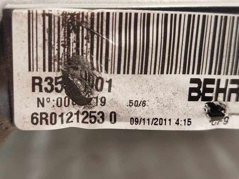 Recambio de radiador agua para seat ibiza iv (6j5, 6p1) 1.6 tdi referencia OEM IAM 6R0121253  