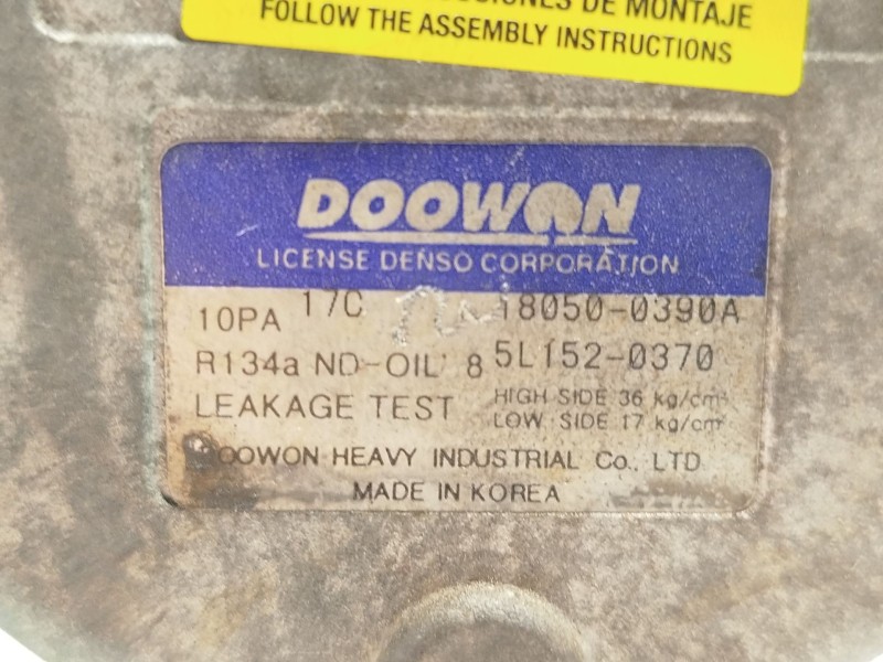 Recambio de compresor aire acondicionado para ssangyong rodius i 2.7 xdi referencia OEM IAM 180500390A 6652300211 