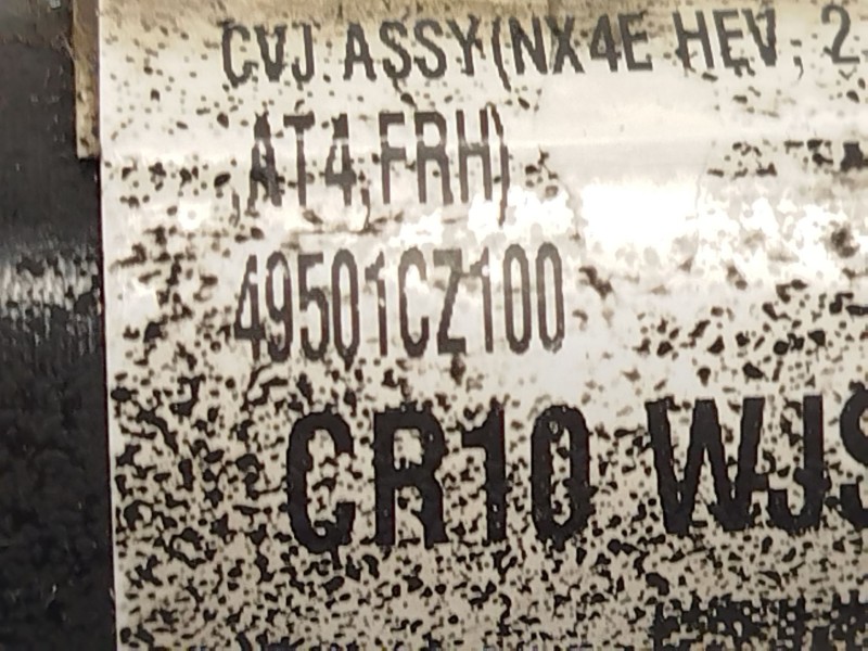 Recambio de transmision delantera derecha para hyundai tucson (nx4e, nx4a) 1.6 t-gdi hybrid referencia OEM IAM 49501CZ100  