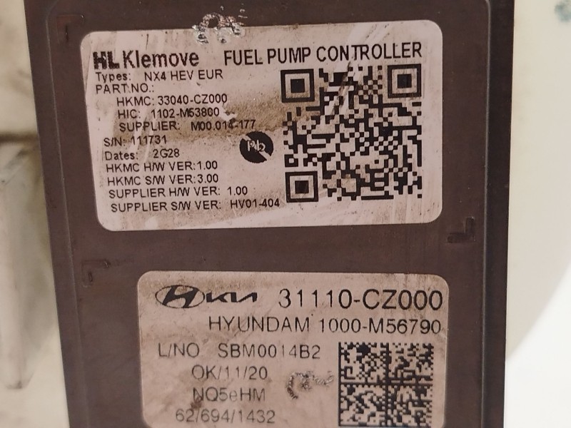 Recambio de bomba combustible para hyundai tucson (nx4e, nx4a) 1.6 t-gdi hybrid referencia OEM IAM 31110CZ000 33040CZ000 