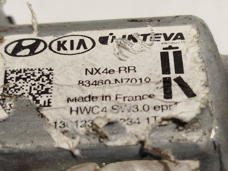 Recambio de elevalunas trasero derecho para hyundai tucson (nx4e, nx4a) 1.6 t-gdi hybrid referencia OEM IAM 83460N7010  