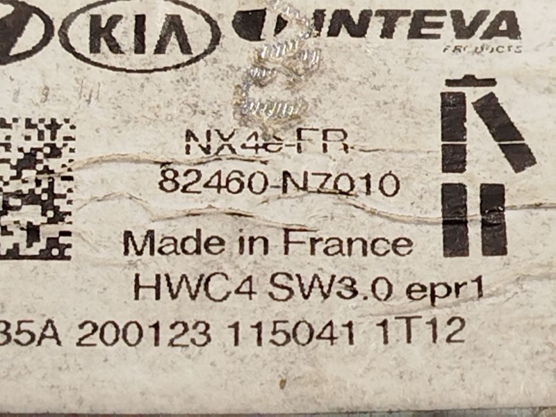 Recambio de elevalunas delantero derecho para hyundai tucson (nx4e, nx4a) 1.6 t-gdi hybrid referencia OEM IAM 82460N7010  