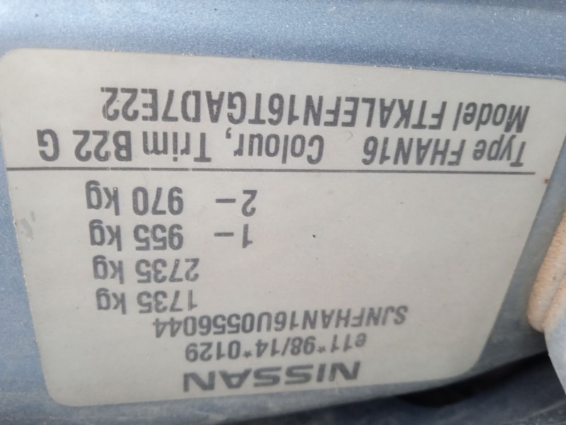 nissan almera ii hatchback (n16) del año 2004