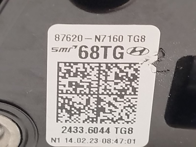 Recambio de retrovisor derecho para hyundai tucson (nx4e, nx4a) 1.6 t-gdi hybrid referencia OEM IAM 87620N7160  