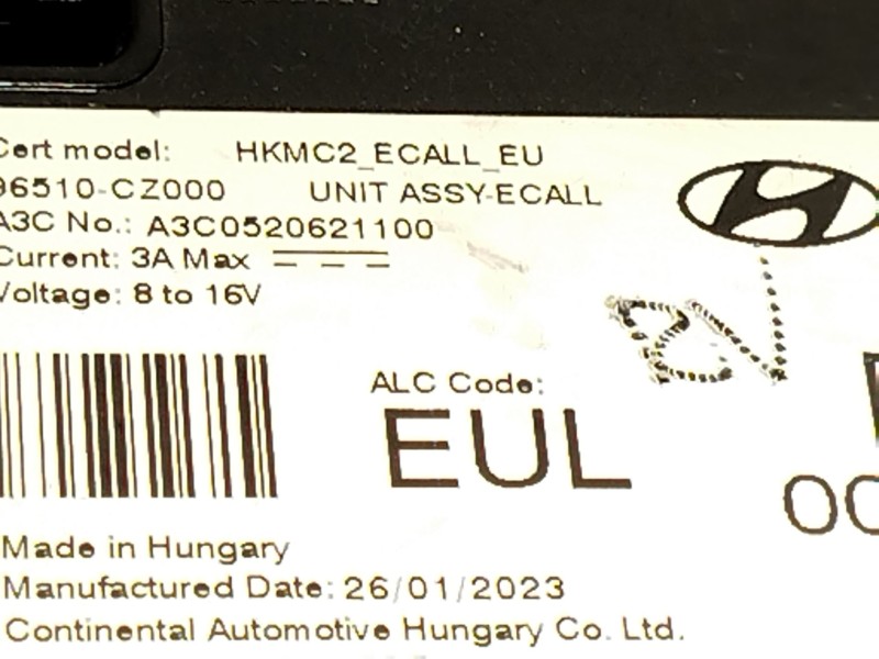 Recambio de modulo electronico para hyundai tucson (nx4e, nx4a) 1.6 t-gdi hybrid referencia OEM IAM 96510CZ000  A3C0520621100