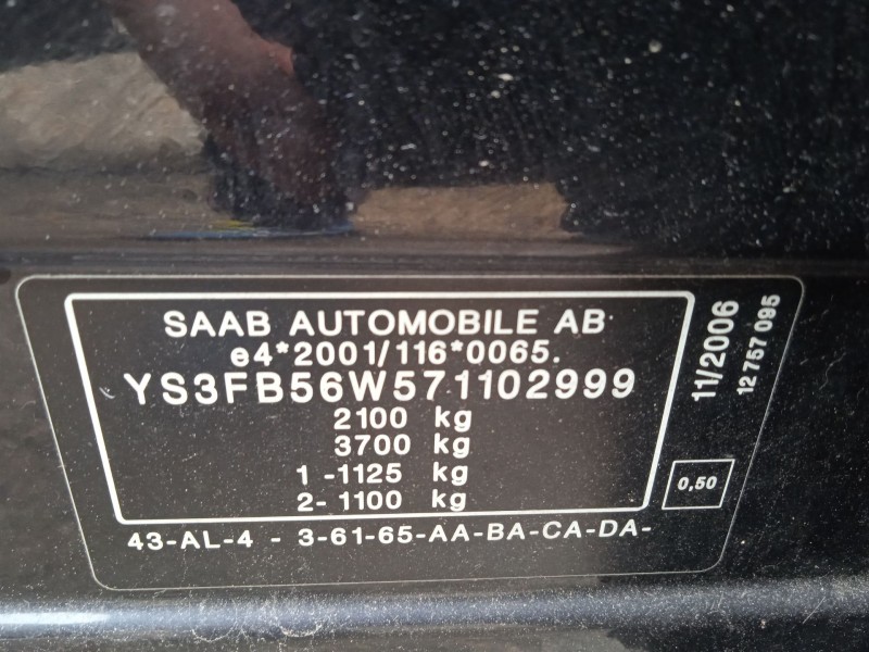 saab 9-3 station wagon (e50) del año 2006